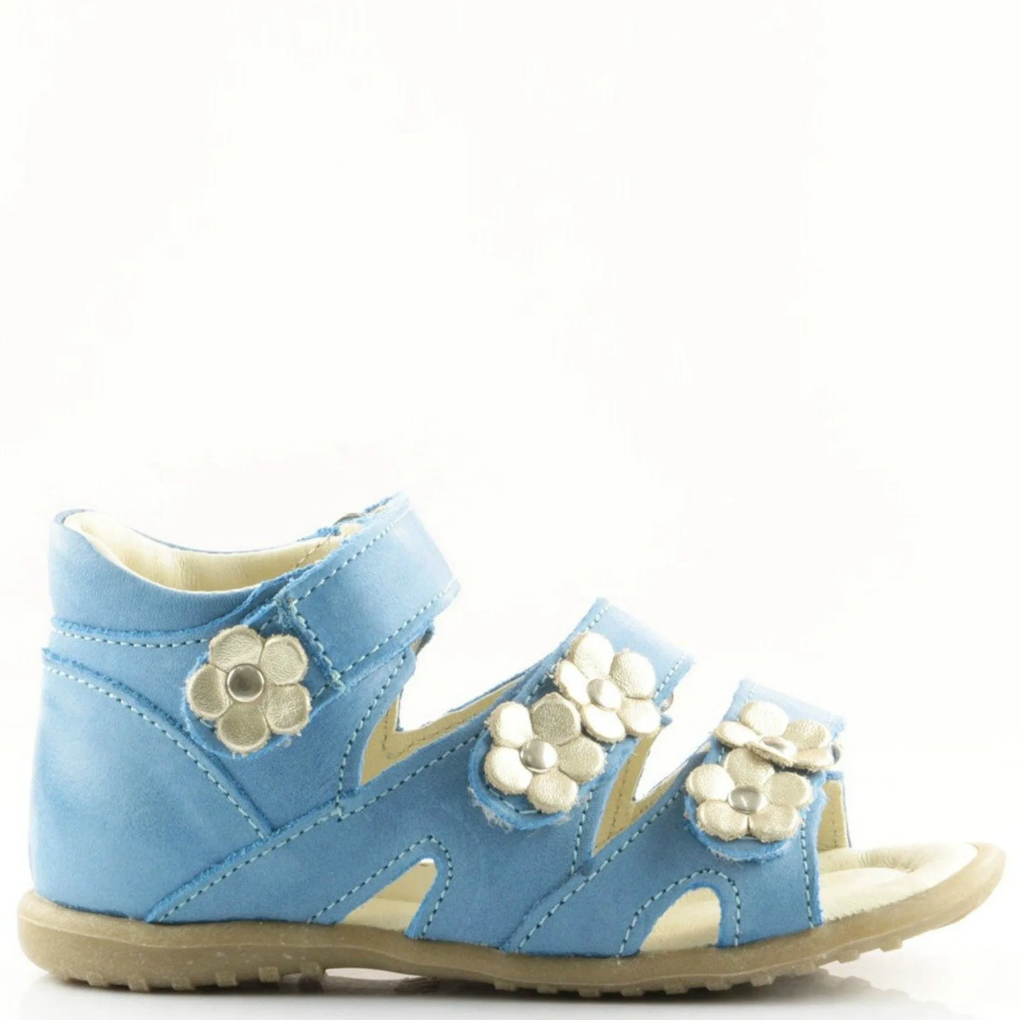 (2090-14) Emel Blue Flower Sandals