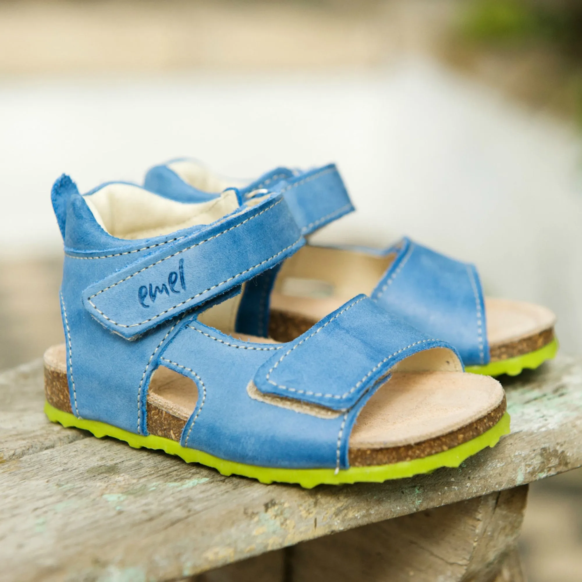 (2508-2/2509-2) Emel Blue Sandals