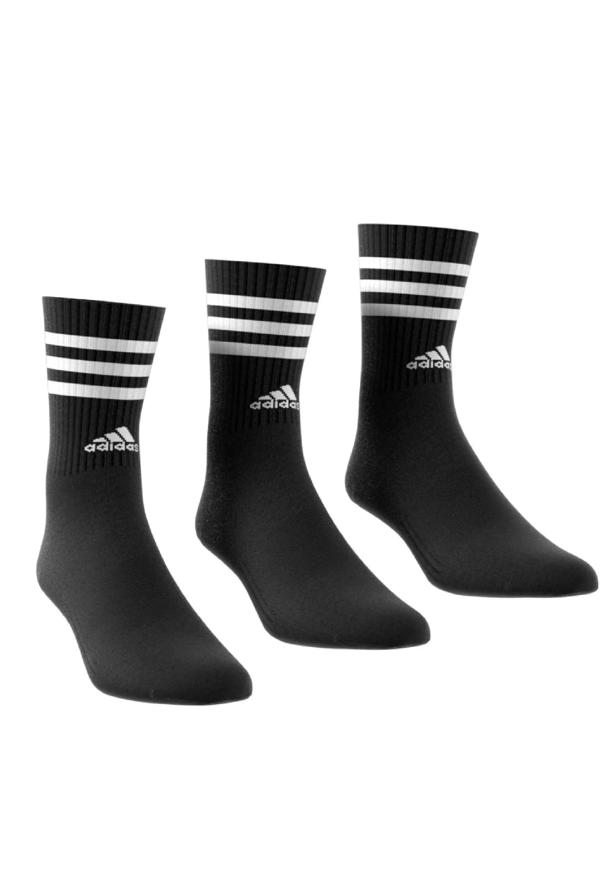 Adidas 3-Stripes Cushioned Crew Socks 3 Pairs <br> IC1321