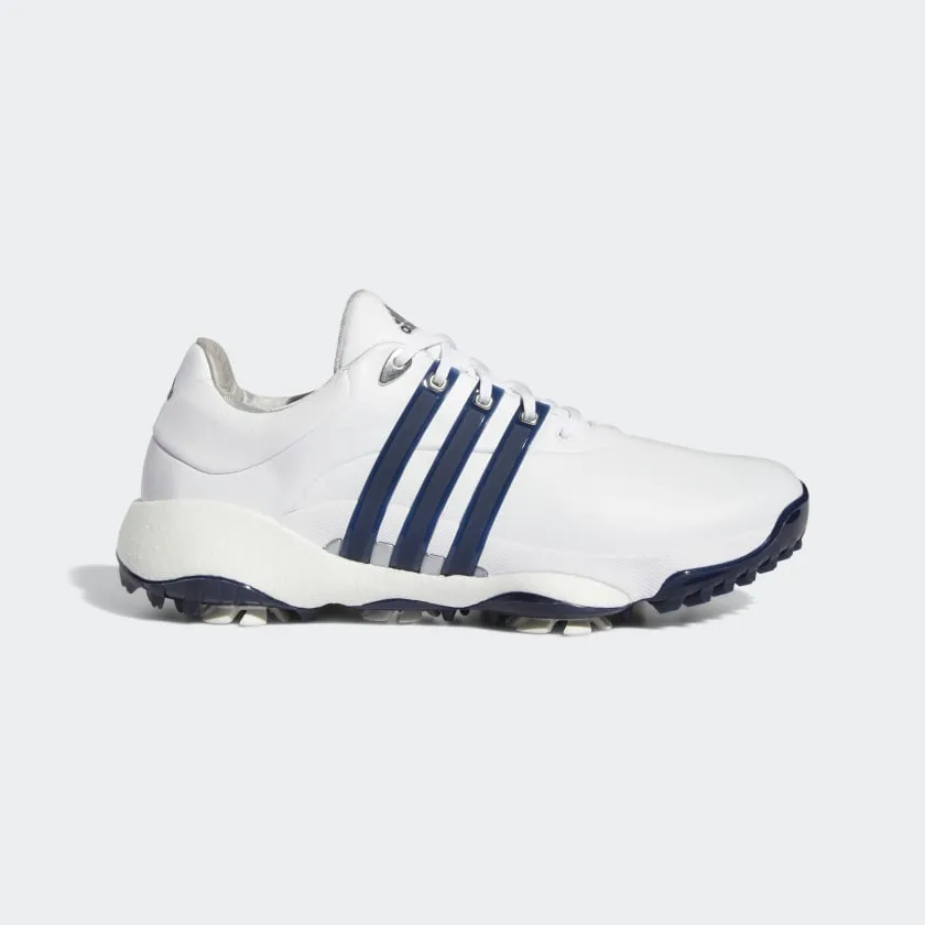 ADIDAS MEN'S TOUR360 22 INFINITY Golf Shoes Cloud White / Collegiate Navy / Silver Metallic