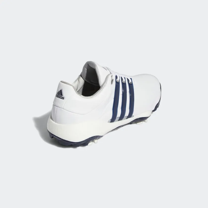 ADIDAS MEN'S TOUR360 22 INFINITY Golf Shoes Cloud White / Collegiate Navy / Silver Metallic