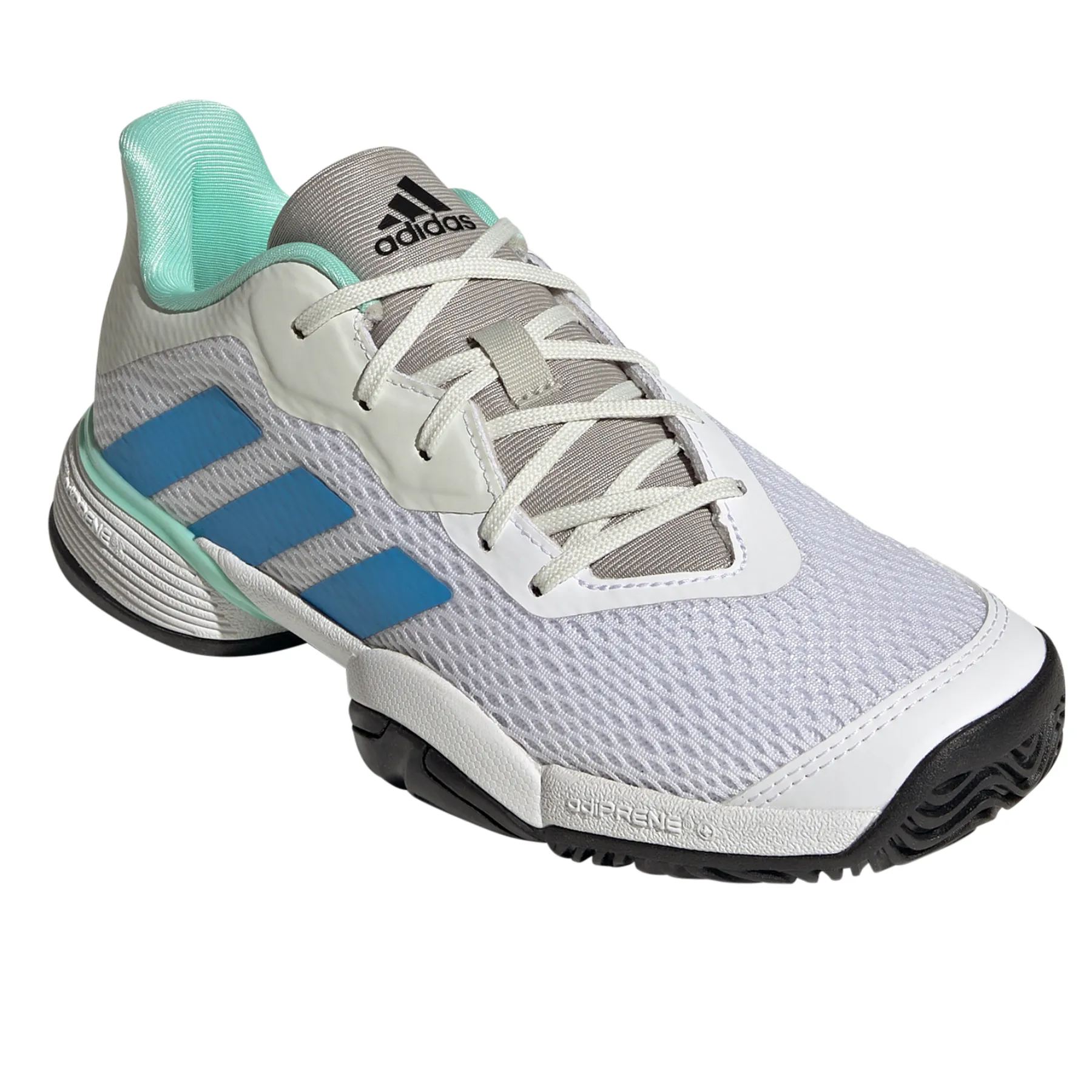 Adidas Performance Barricade Kids Tennis Shoes - Cloud White/Pulse Blue/Core Black