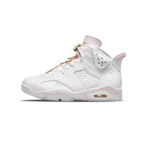 Air Jordan Womens 6 Retro Gold Hoop Shoes