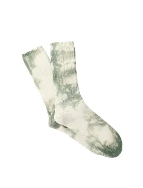 Anonymous Ism Uneven Dye Crew Socks Moss