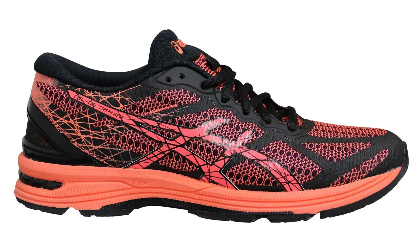 Asics Gel-DS Trainer 21 Black Coral Low Lace Up Running Shoes - Womens