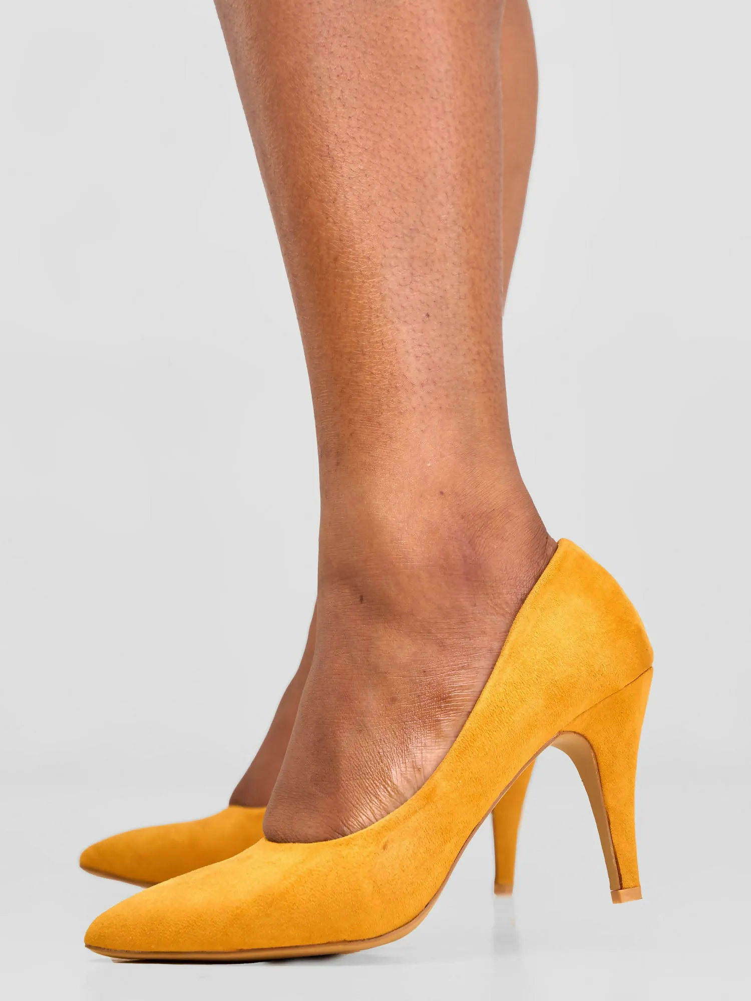 Be Unique Sachi Redefined Short Stiletto Heel - Yellow