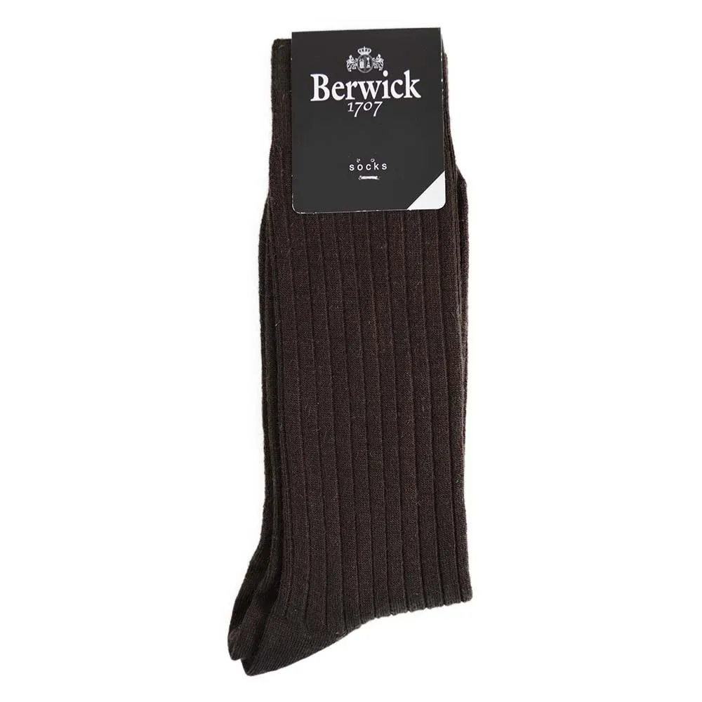 Berwick 1707 Over Calf Wool Blend Ribbed Socks