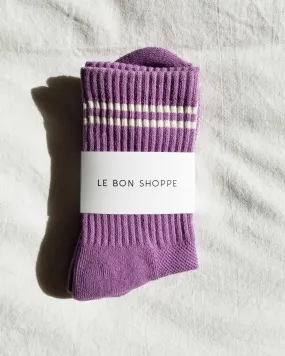 Boyfriend Socks – Grape