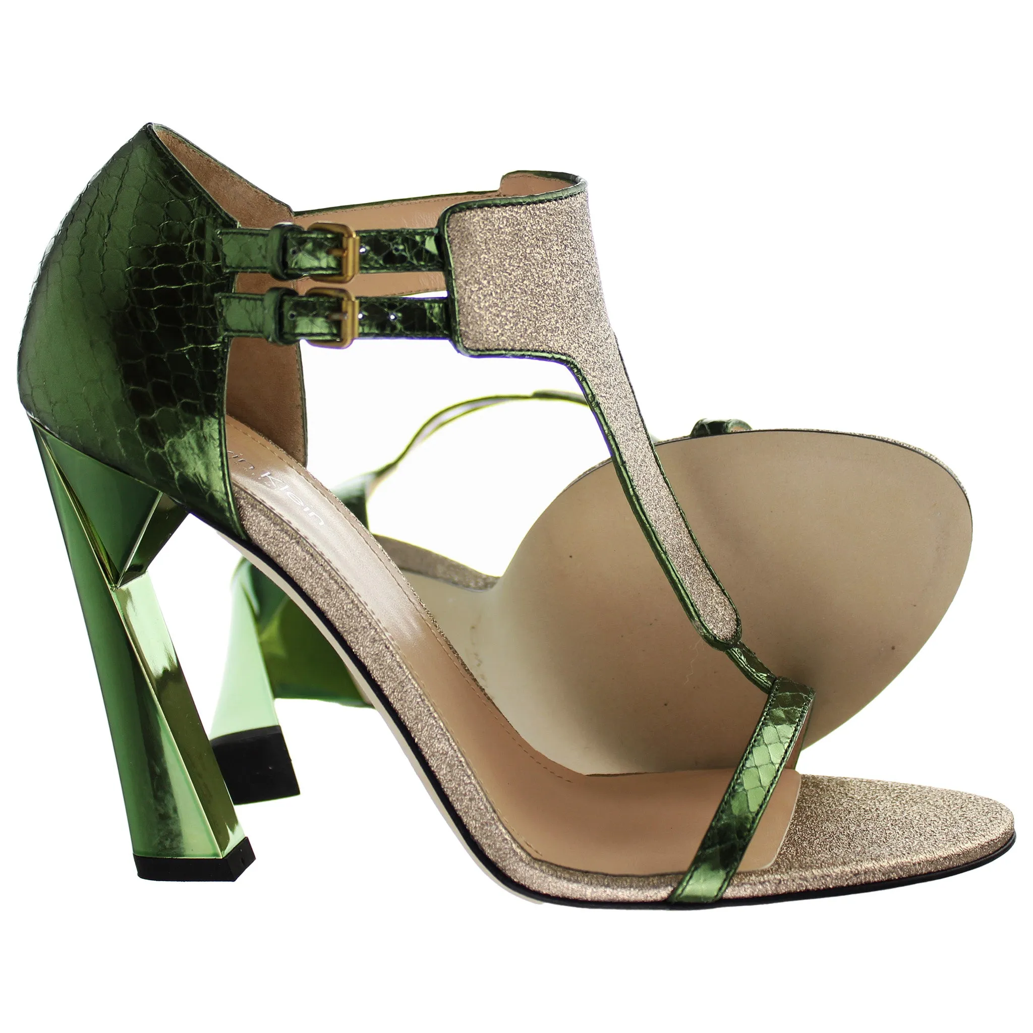 Calvin Klein Veronika Whips Green Womens Shoes