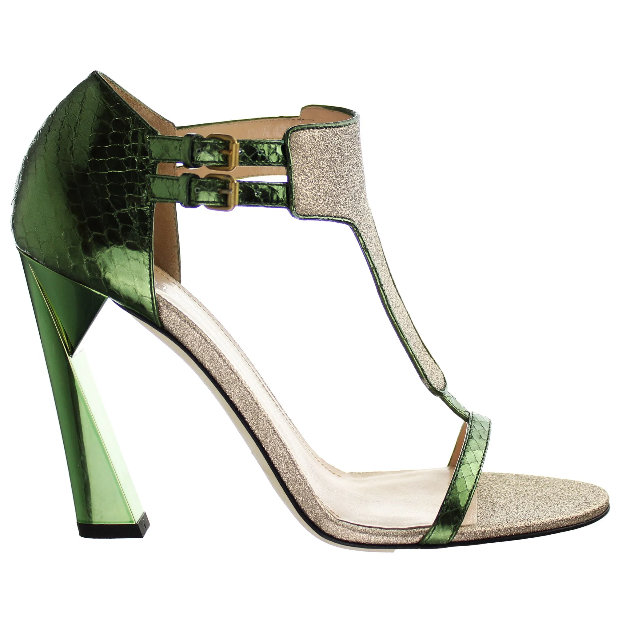 Calvin Klein Veronika Whips Green Womens Shoes