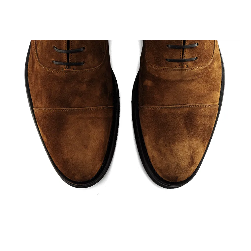 Cap Toe Oxford (rubber Sole) Tabacco