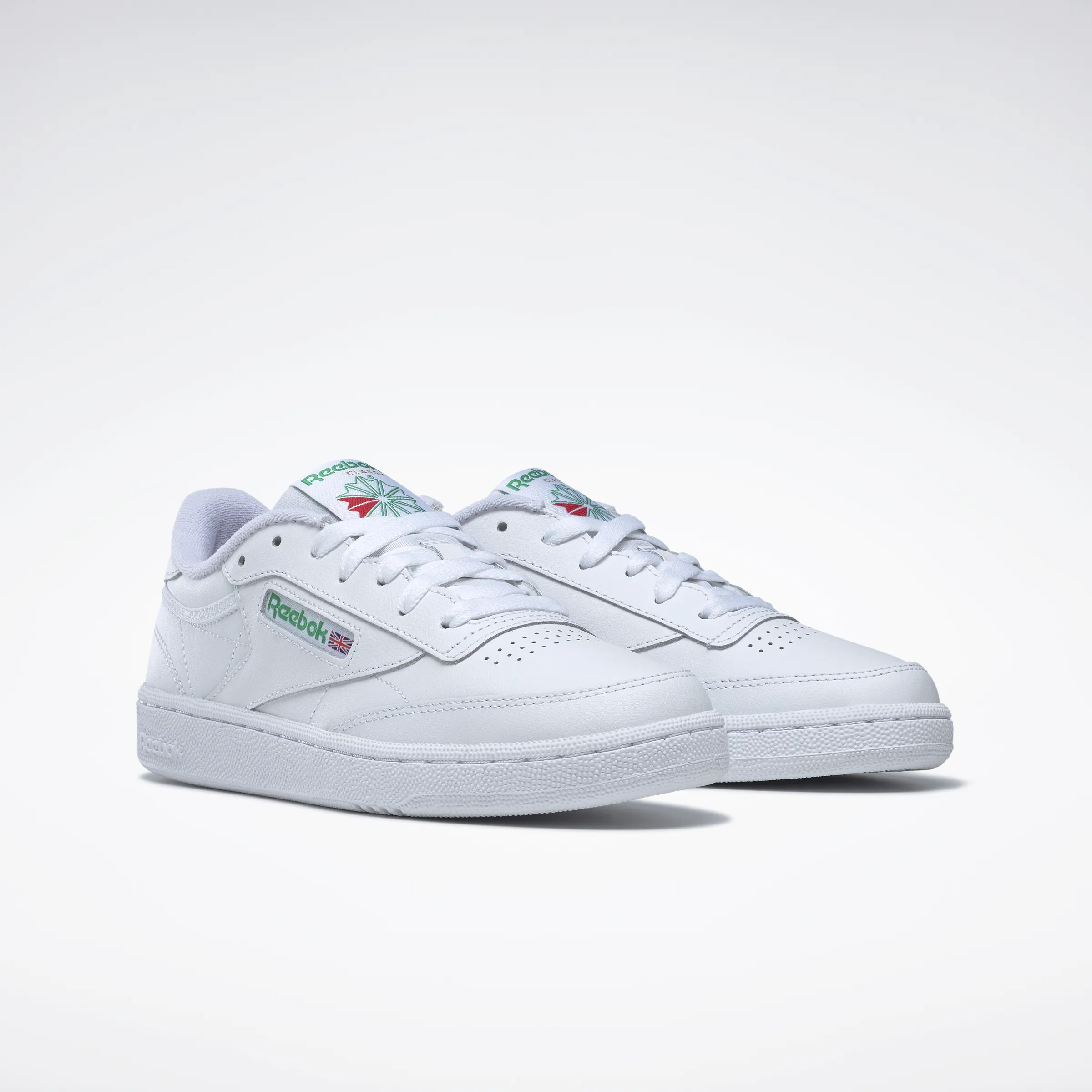 Club C 85 Shoes White/Glen Green/Gold Met