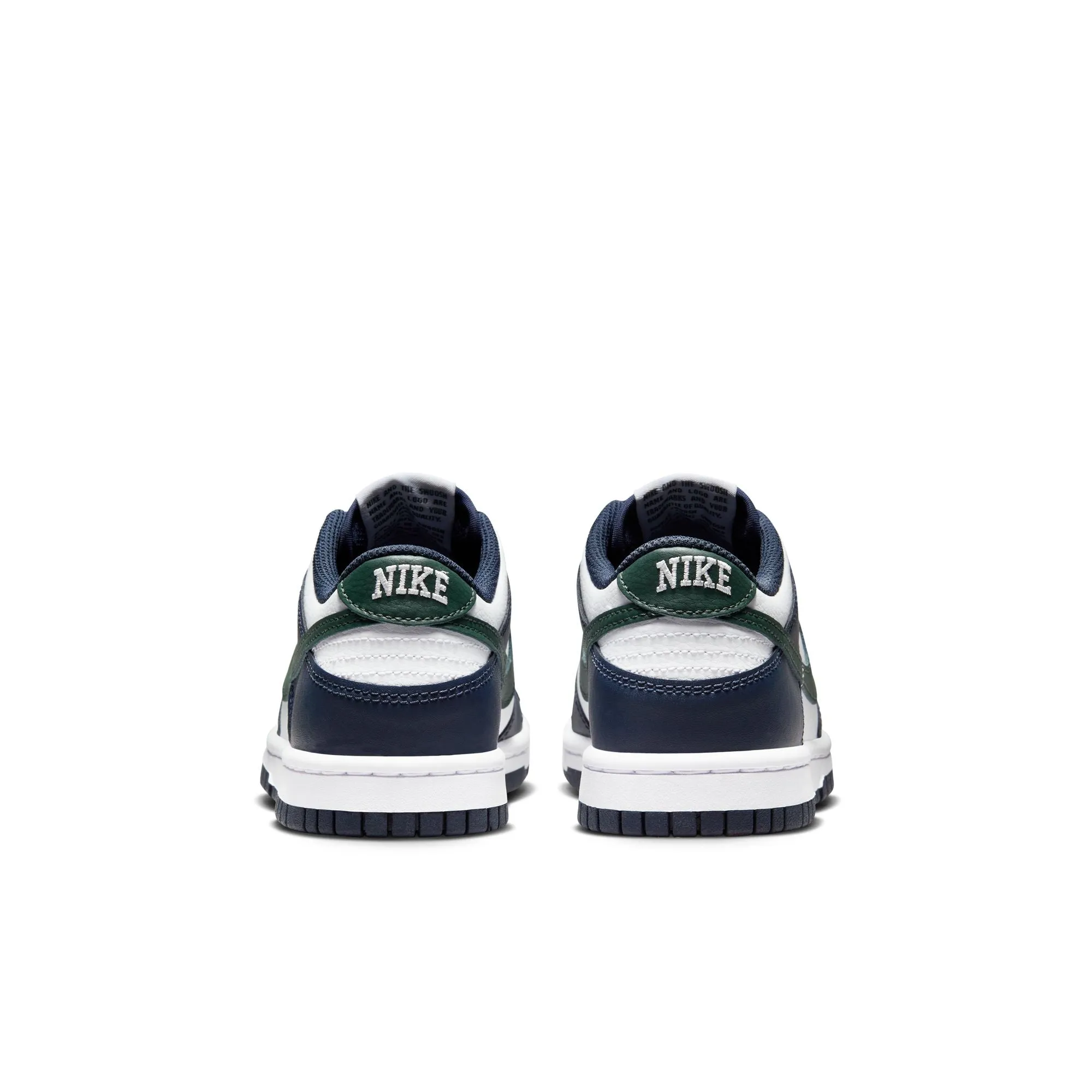 Grade School Nike Dunk low Obsidian/Vintage green-white HF5177-400