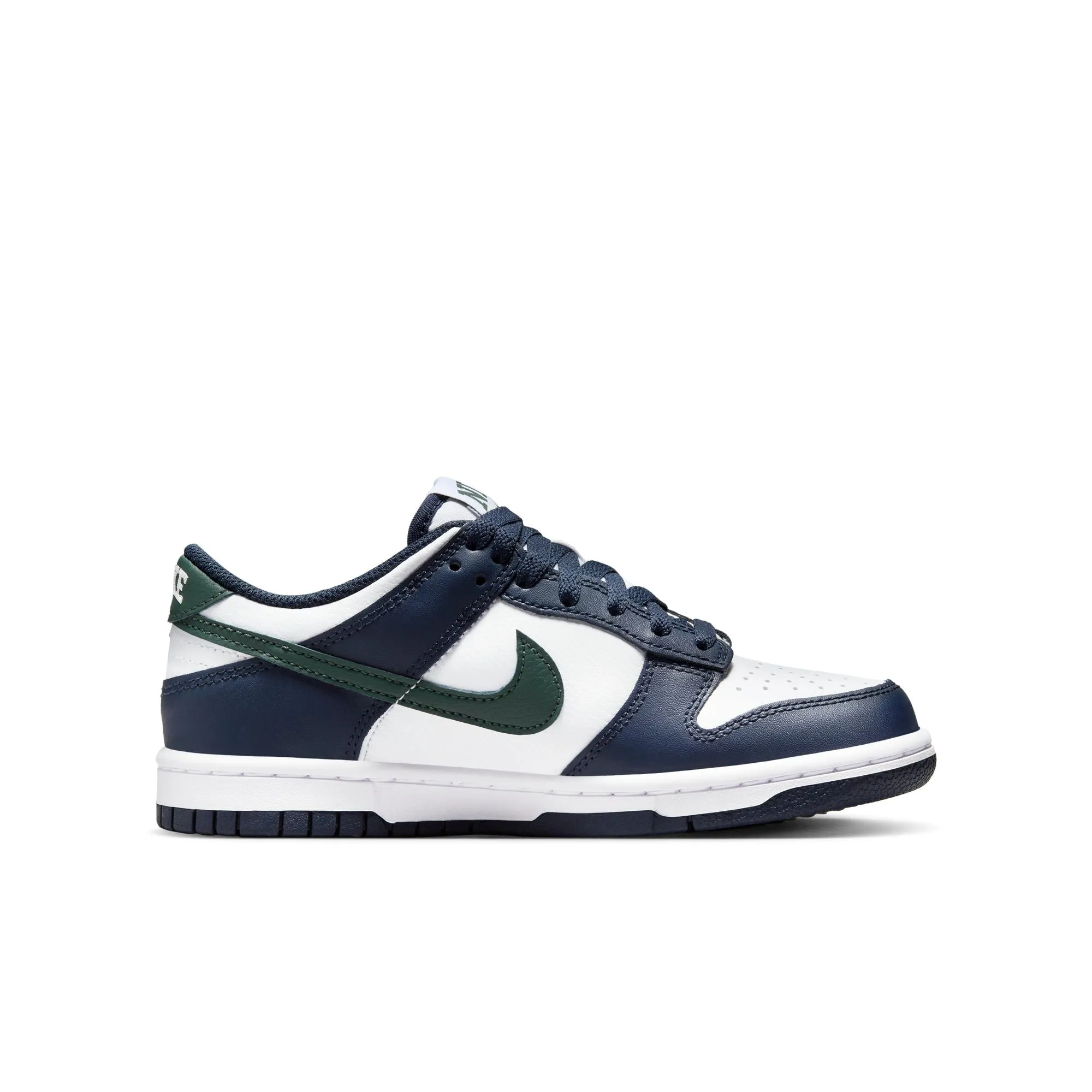 Grade School Nike Dunk low Obsidian/Vintage green-white HF5177-400