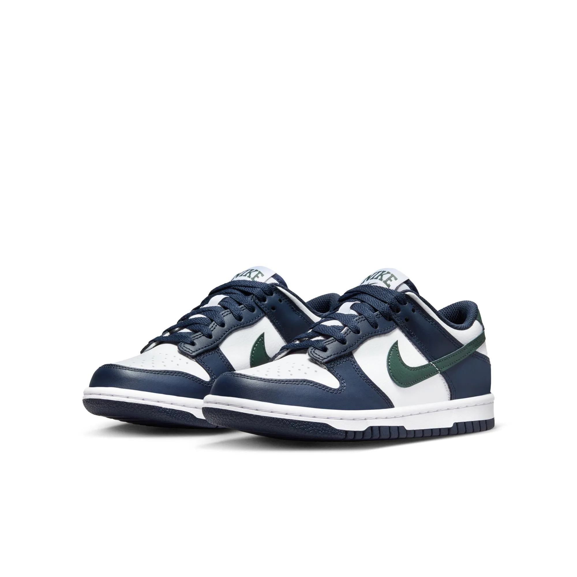 Grade School Nike Dunk low Obsidian/Vintage green-white HF5177-400