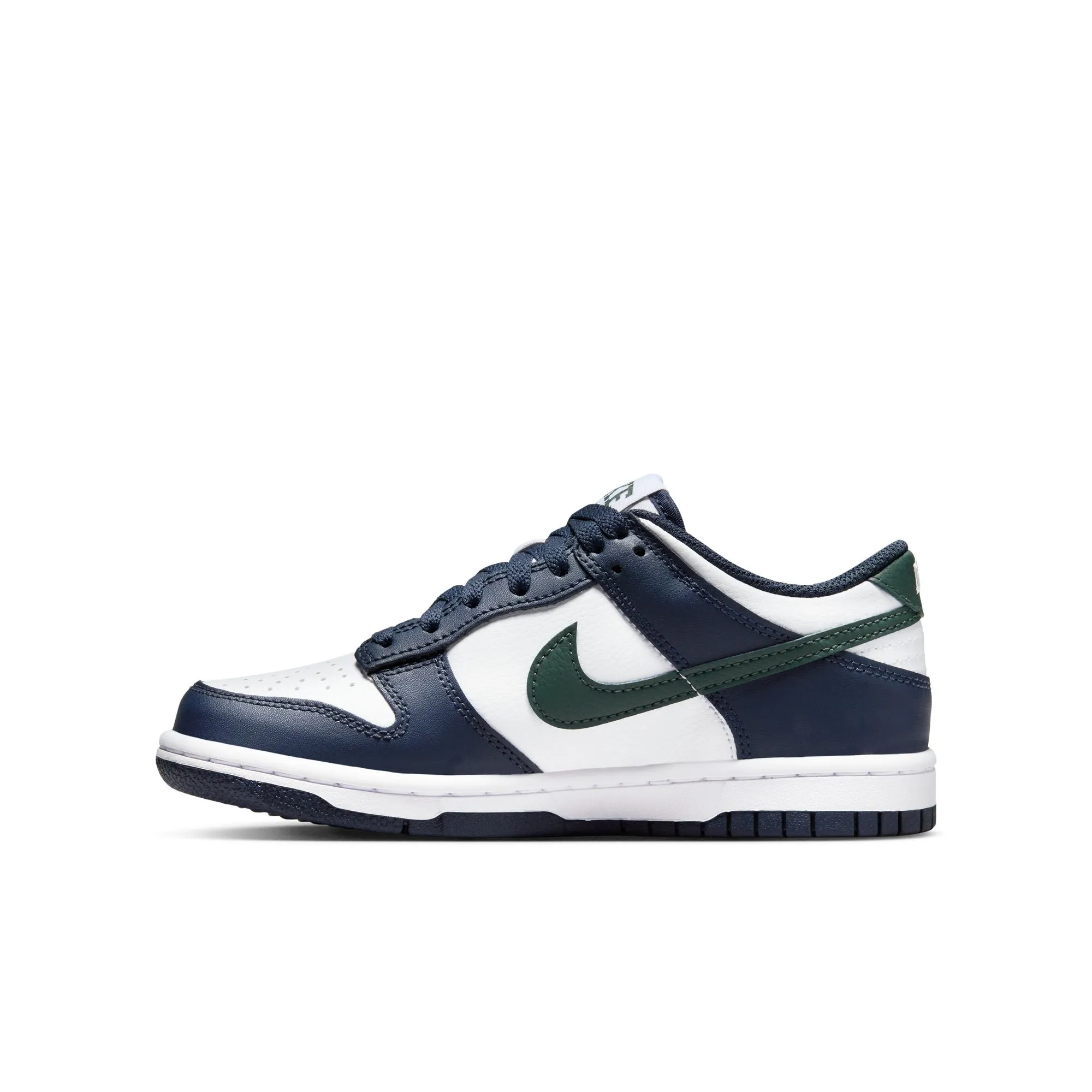 Grade School Nike Dunk low Obsidian/Vintage green-white HF5177-400