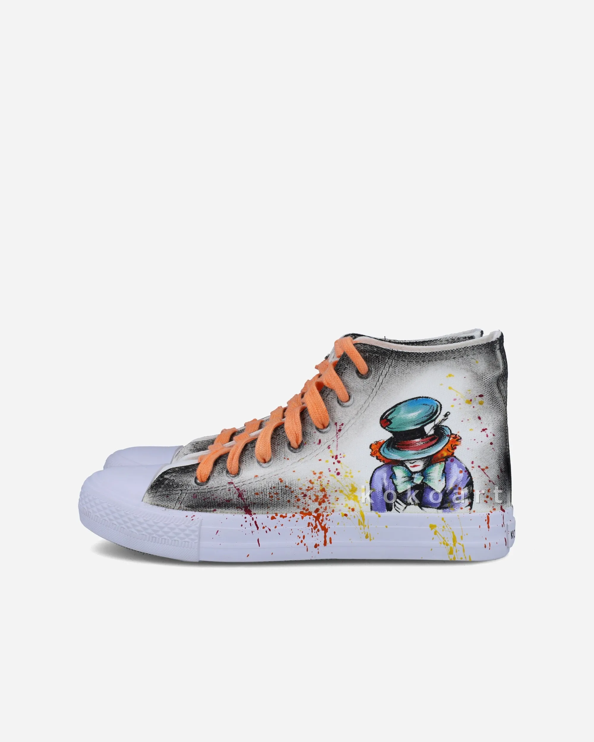 Mad Hatter Hand Painted Shoes