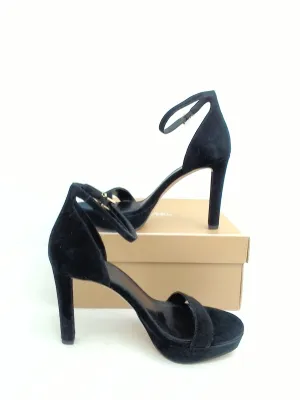 Michael Kors Women's Margot Platform Black Suede Sandal Size 7.5 M