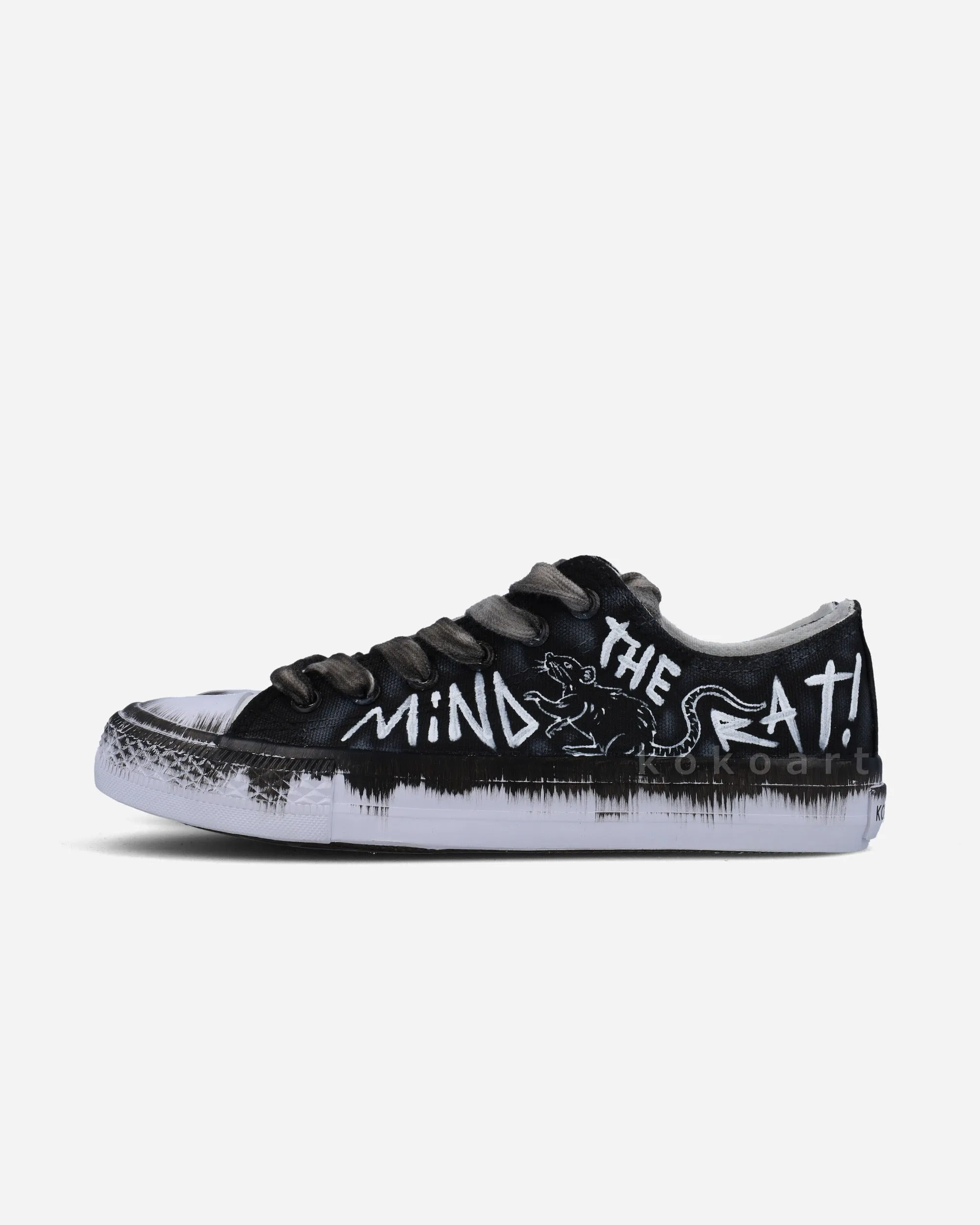 Mind the Rat Hand Painted Shoes