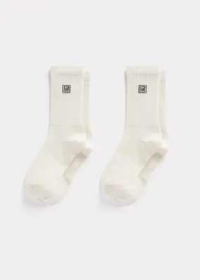 Monogram socks macadamia