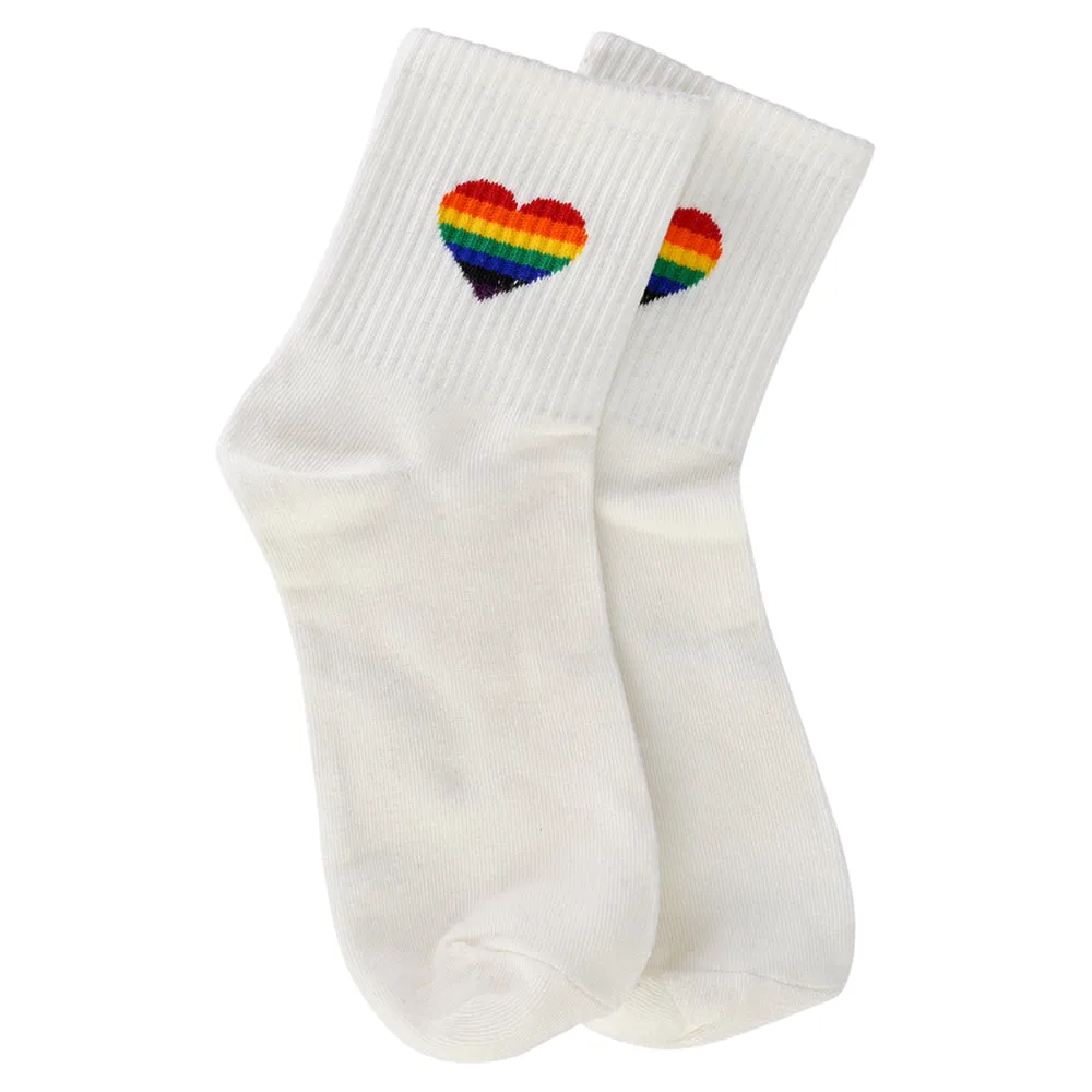 RAINBOW WHITE SOCKS