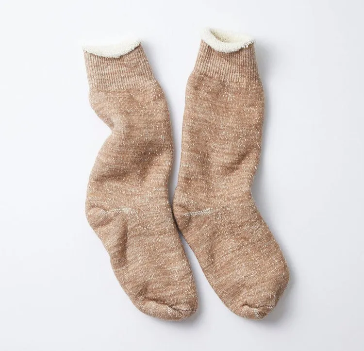 Rototo - Double Face Crew Socks - Camel