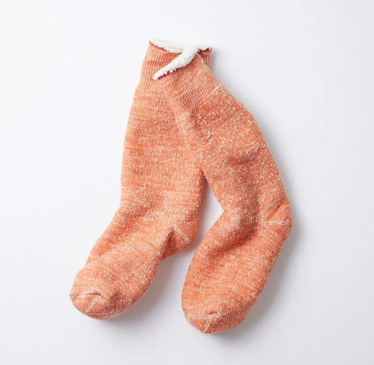 Rototo - Double Face Crew Socks - Orange