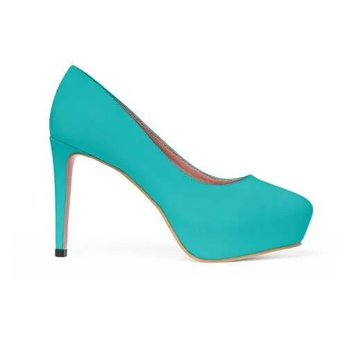 Teal Green Platform Shoes