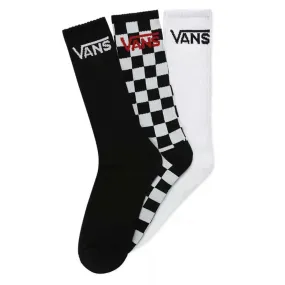 Vans 3 pairs of Classic Crew Socks VN000XRZ95Y1 black/checkerboard